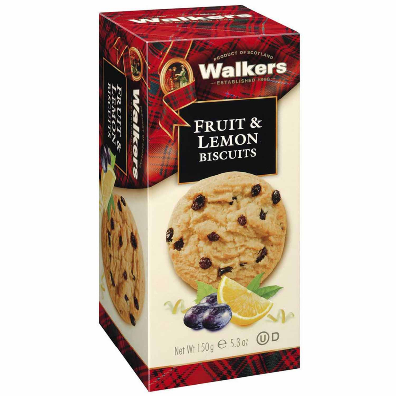  Walker's Fruit & Lemon Biscuits 150g 