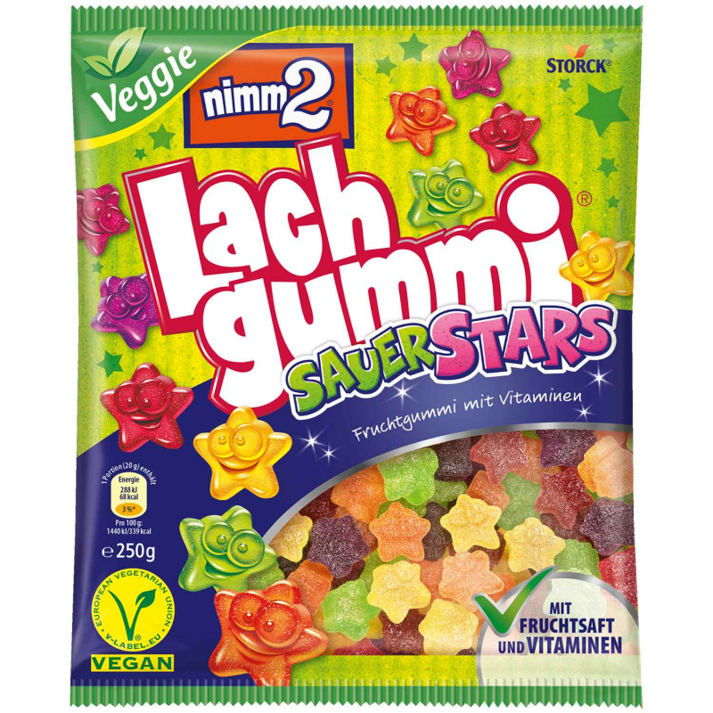  nimm2 Lachgummi SauerStars 250g 