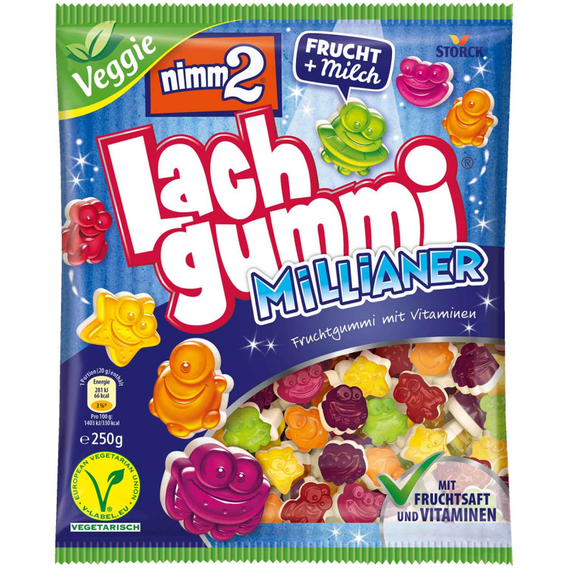  nimm2 Lachgummi Millianer 250g 