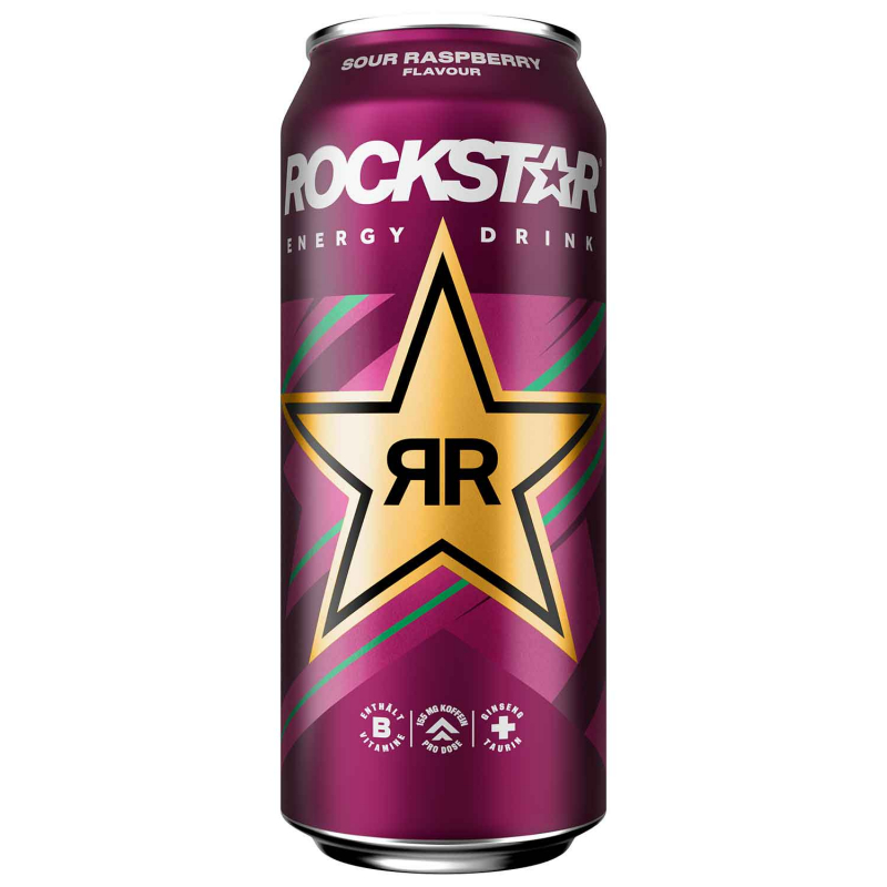  Rockstar Energy Drink Sour Raspberry 500ml 