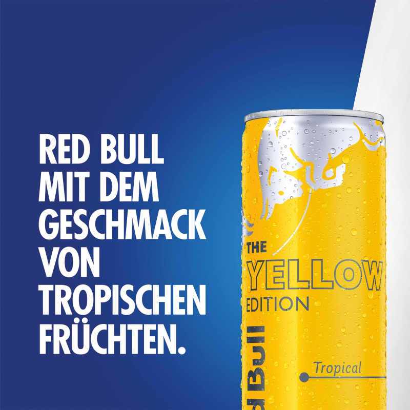  Red Bull Energy Drink Yellow Edition Tropical 250ml 