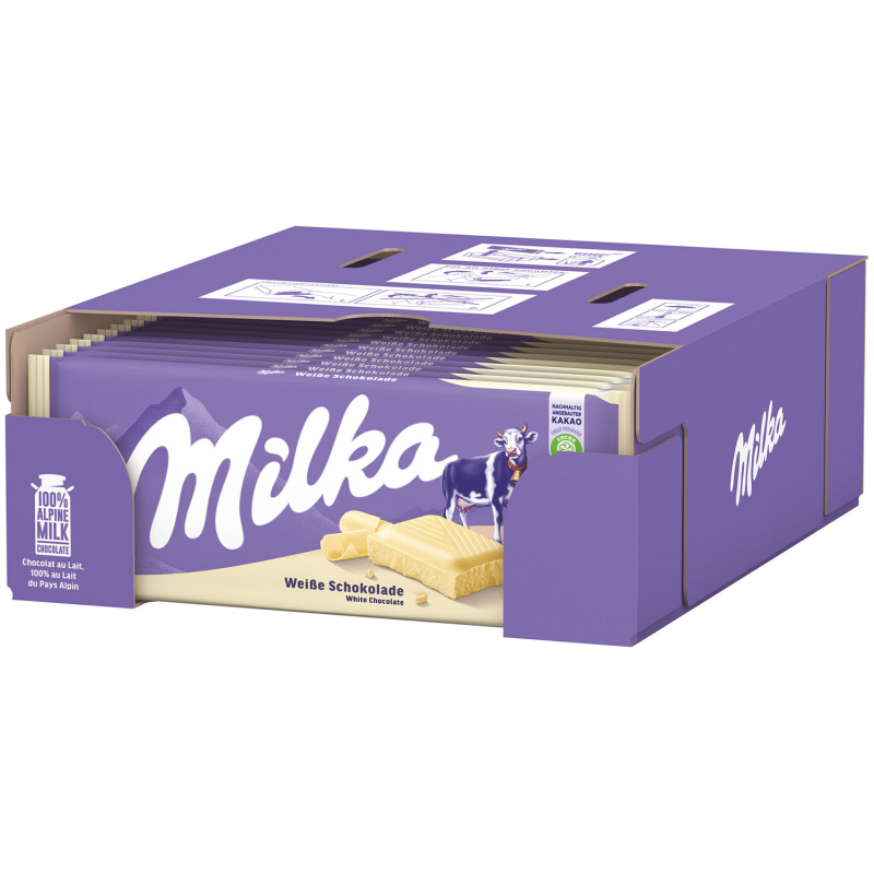  Milka Weiße Schokolade 100g 