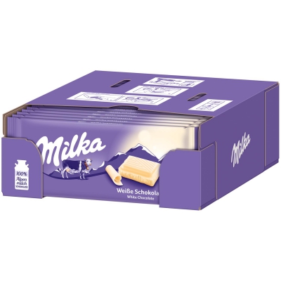  Milka Weiße Schokolade 100g 