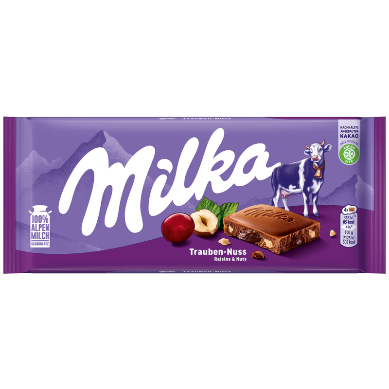  Milka Trauben-Nuss 100g 