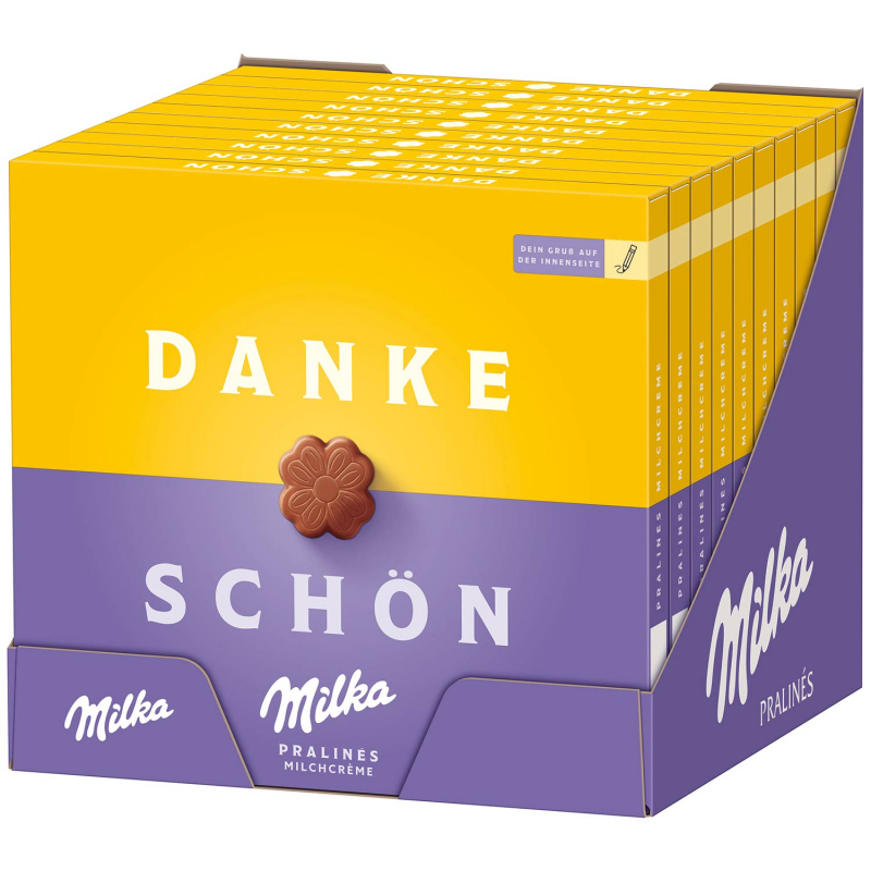  Milka 'Dankeschön' Pralinés Milchcrème 110g 