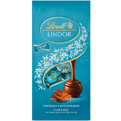  Lindt Lindor Kugeln Vollmilch Caramel & Salz 137g 