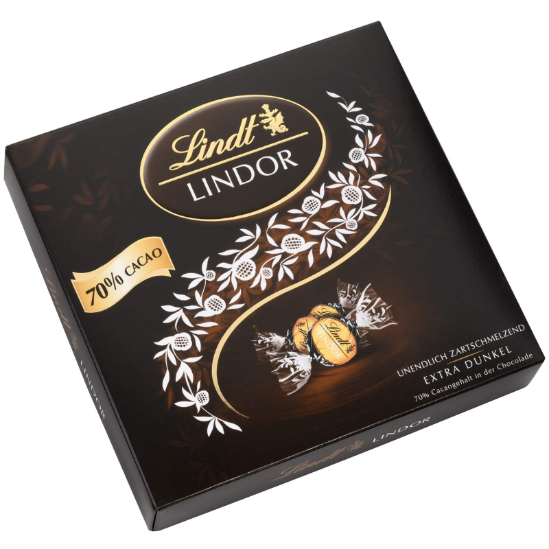  Lindt Lindor Kugeln 70% Cacao Feinherb 186g 