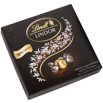  Lindt Lindor Kugeln 70% Cacao Feinherb 186g 