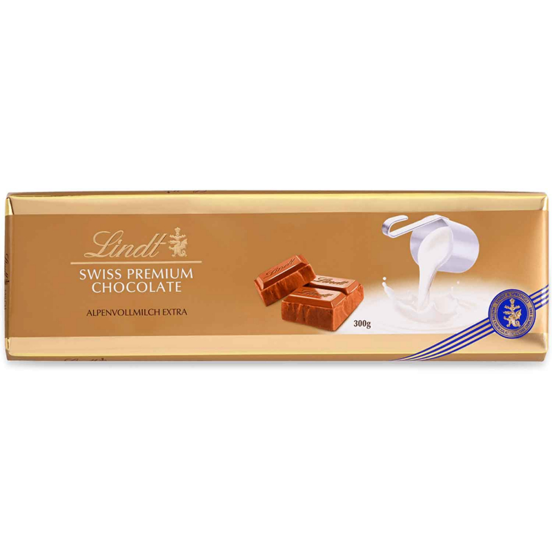  Lindt Swiss Premium Chocolate Vollmilch Extra Tafel 300g 