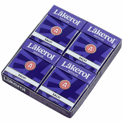  Läkerol Salvi sugarfree 4x25g 