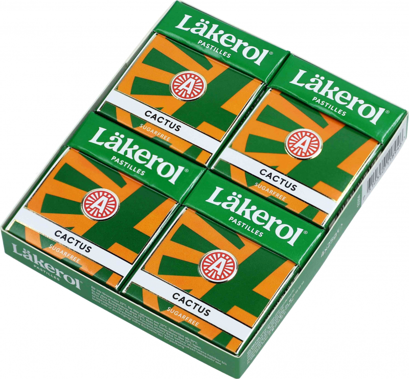  Läkerol Cactus sugarfree 4x25g 