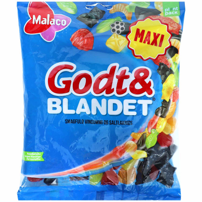  Malaco Godt & Blandet 340g 