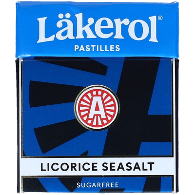  Läkerol Licorice Seasalt sugarfree 4x23g 