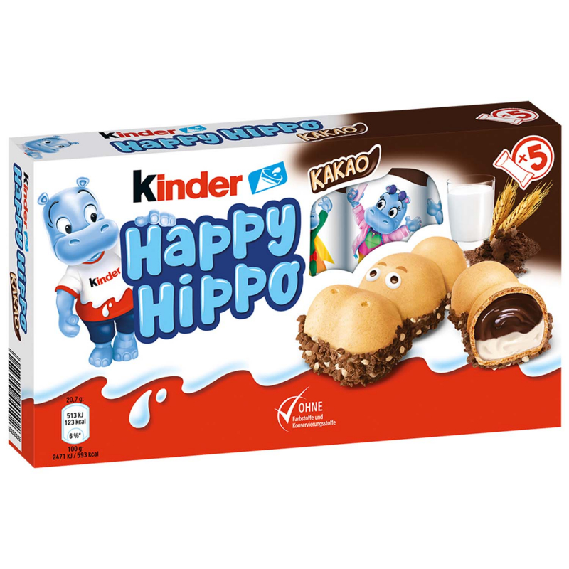  kinder Happy Hippo Kakao 5er 