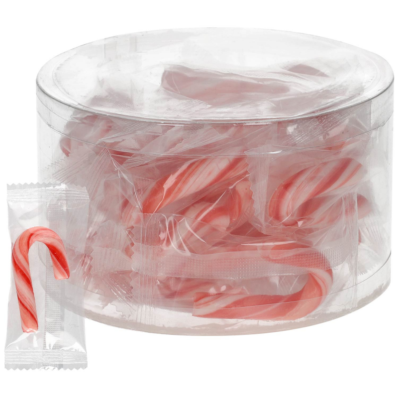  Reinhardt Lolly Mini Candy Canes Zuckerstangen rot-weiß 120g 