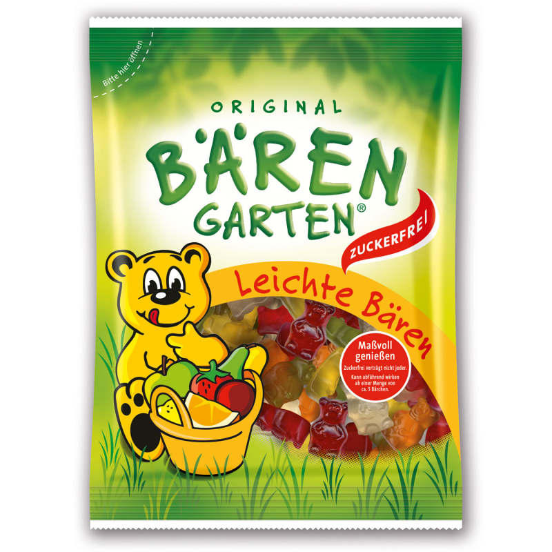  Original Bärengarten Leichte Bären zuckerfrei 150g 