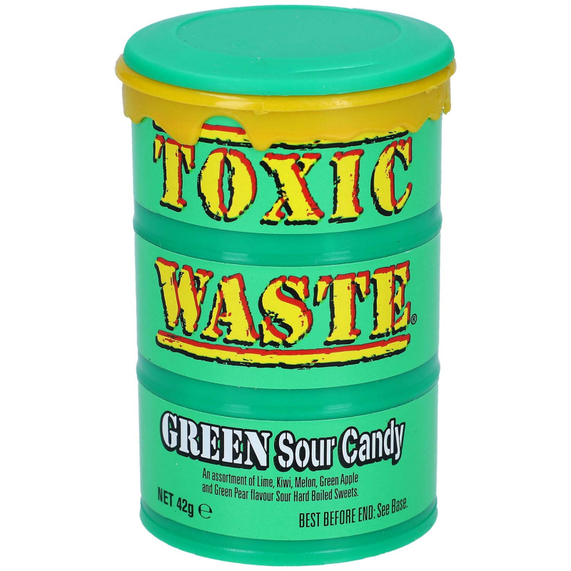  Toxic Waste Green Sour Candy 42g 