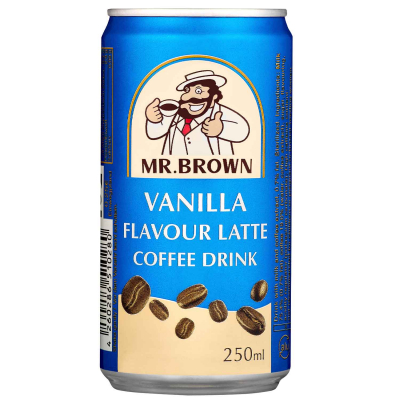  Mr. Brown Coffee Drink Vanilla Latte 250ml 