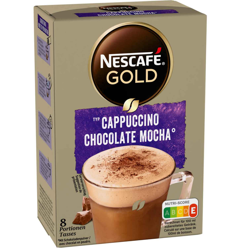  Nescafé Gold Typ Cappuccino Chocolate Mocha 8er 