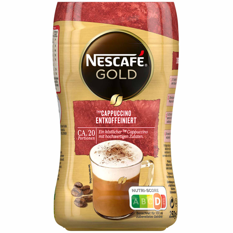  Nescafé Typ Cappuccino entkoffeiniert 250g 