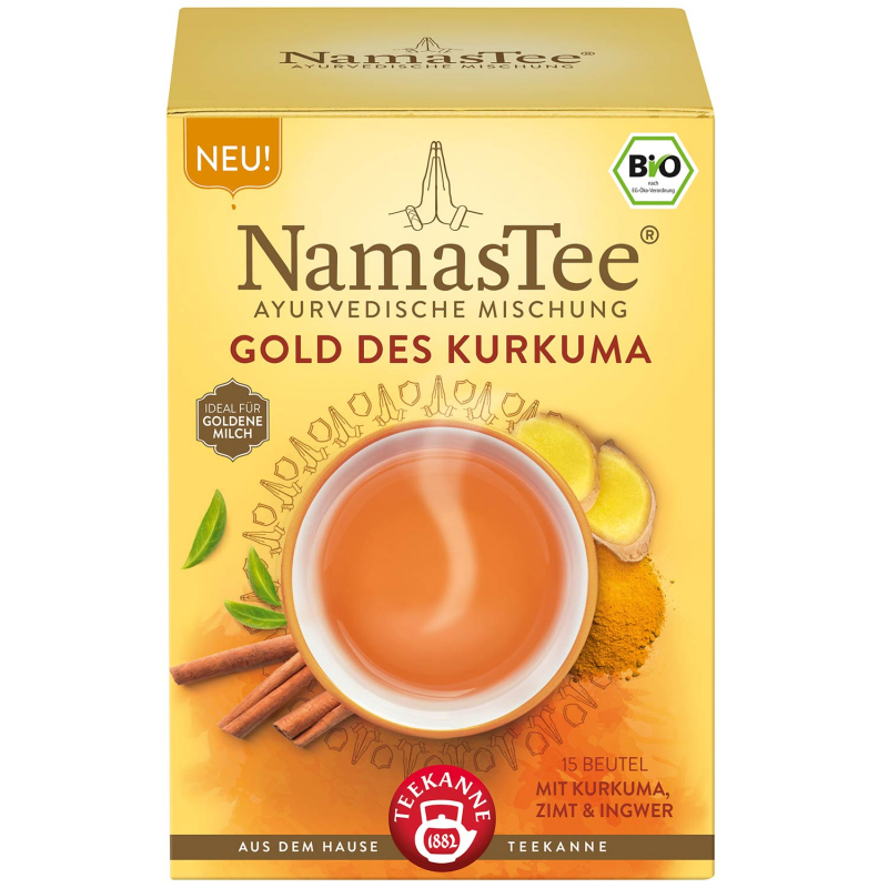  Teekanne NamasTee Gold des Kurkuma Bio 15er 