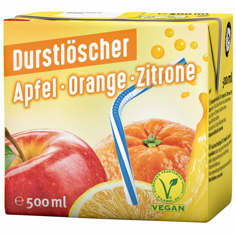  Durstlöscher Apfel-Orange-Zitrone 500ml 