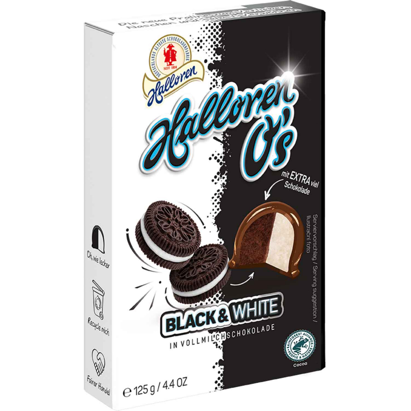  Halloren O's Black & White 125g 