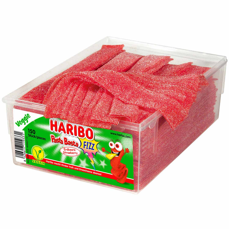  Haribo Pasta Basta Erdbeere FIZZ vegan 150er 