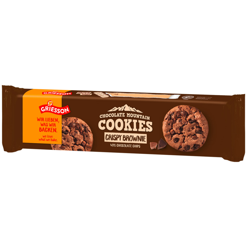  Griesson Chocolate Mountain Cookies Crispy Brownie 150g 