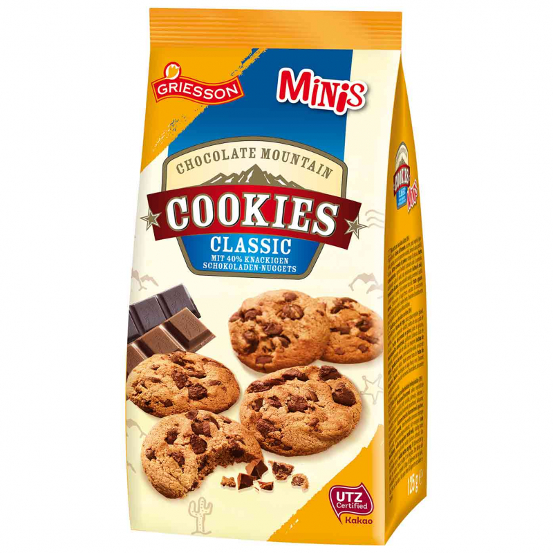  Griesson Chocolate Mountain Cookies Classic Minis 125g 