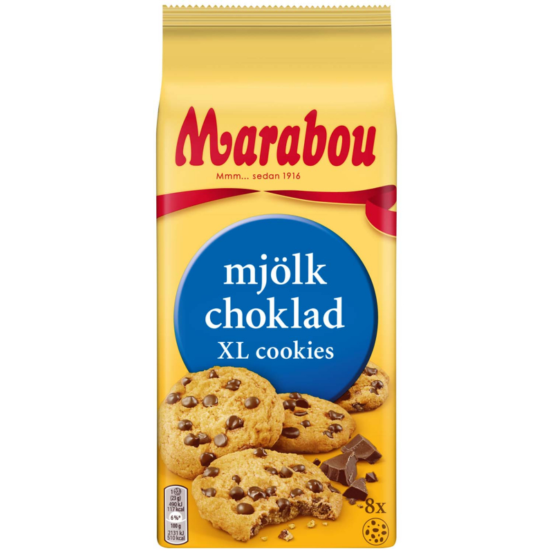  Marabou Mjölkchoklad XL Cookies 8er 