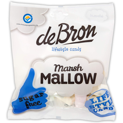  de Bron Marshmallow sugarfree 75g 