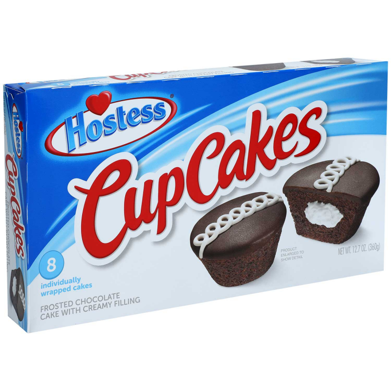  Hostess Cup Cakes Frosted Chocolate 8er 