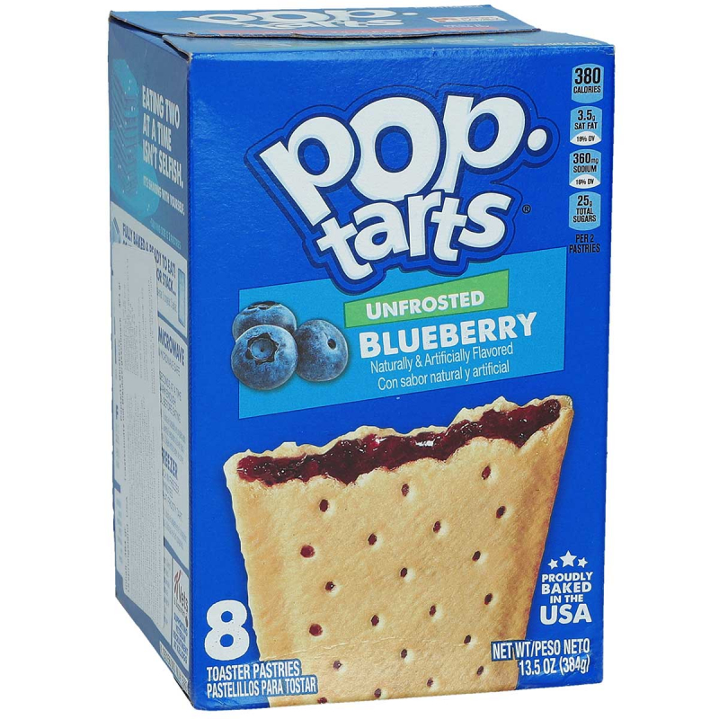  Kellogg's Pop-Tarts Unfrosted Blueberry 8er 