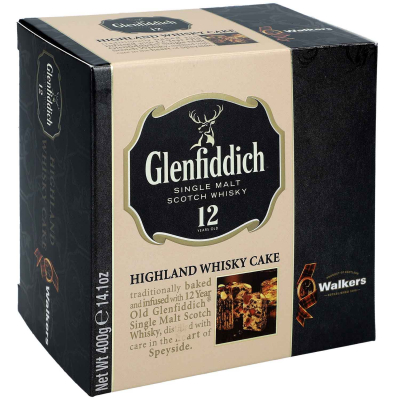  Walker's Glenfiddich Highland Whisky Cake 400g 