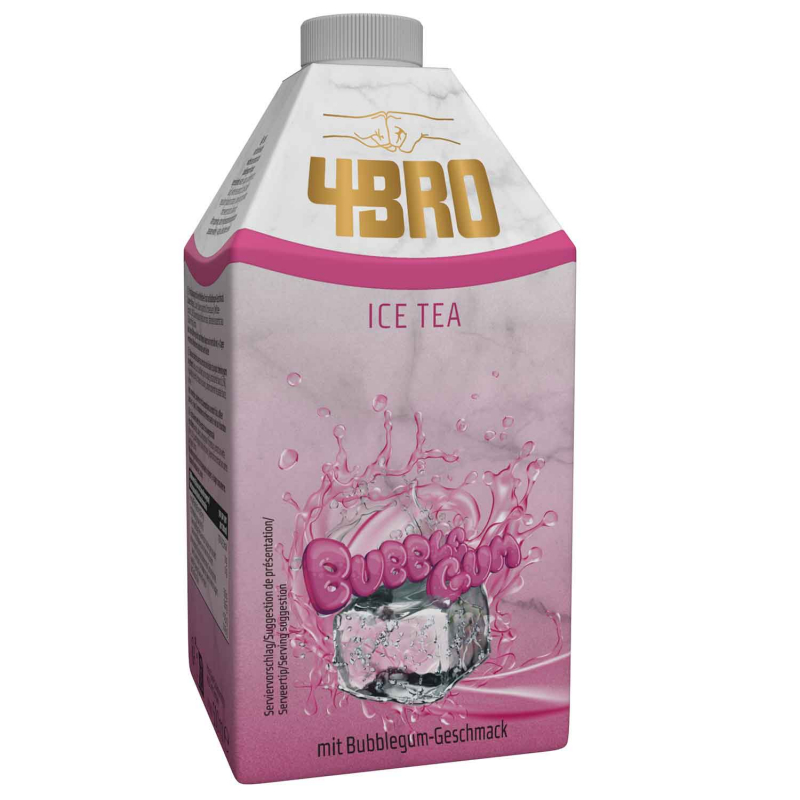  4BRO Ice Tea Bubble Gum 500ml 