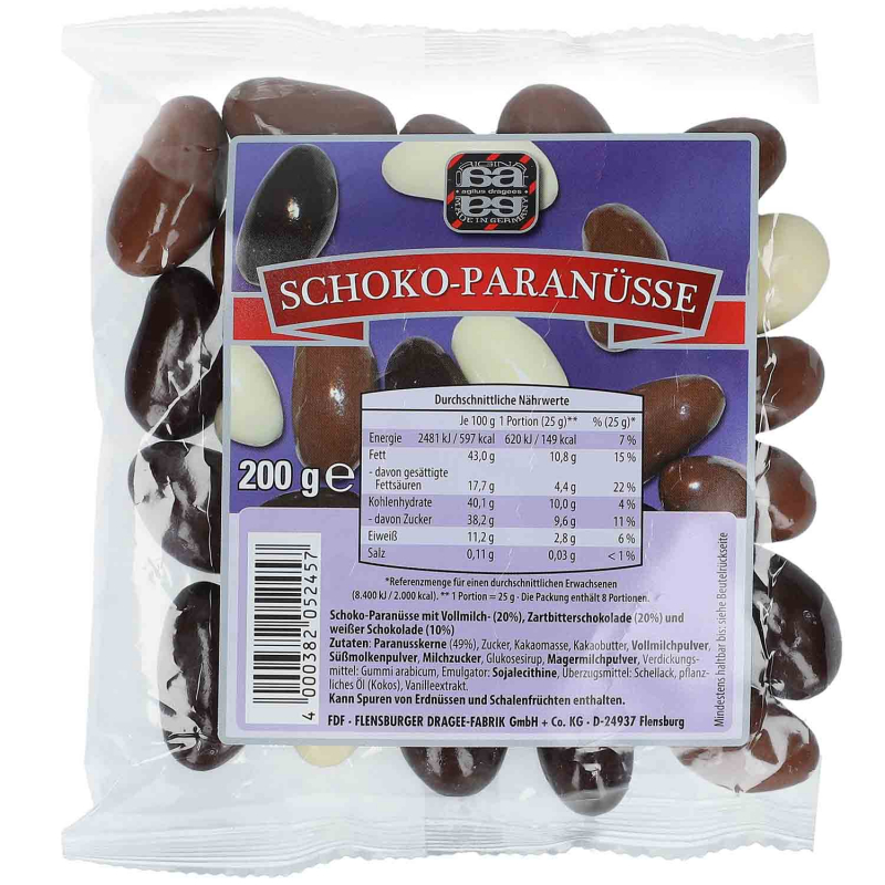  agilus dragees Schoko-Paranüsse 200g 