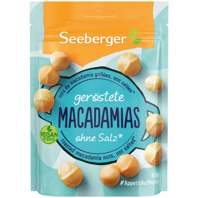  Seeberger geröstete Macadamias ohne Salz 80g 