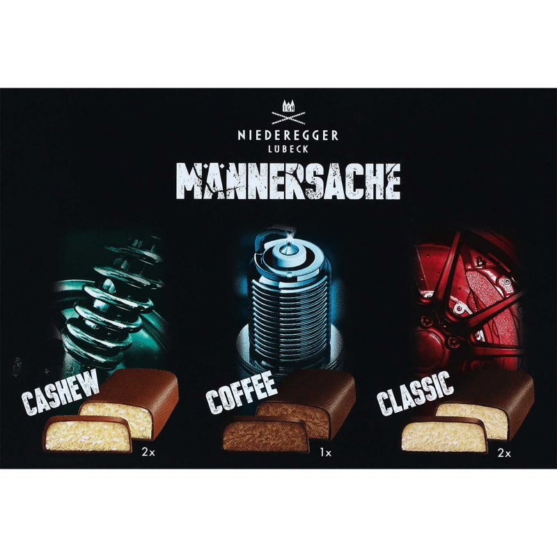  Niederegger Männersache Marzipan Minibrote Be strong! 5x35g 