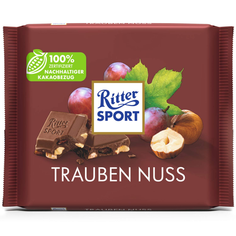  Ritter Sport Trauben Nuss 100g 