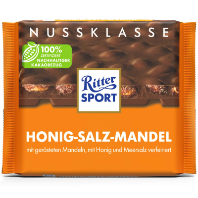 Ritter Sport Nuss-Klasse Honig-Salz-Mandel 100g 