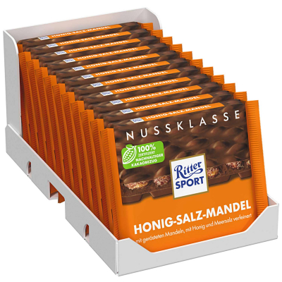  Ritter Sport Nuss-Klasse Honig-Salz-Mandel 100g 