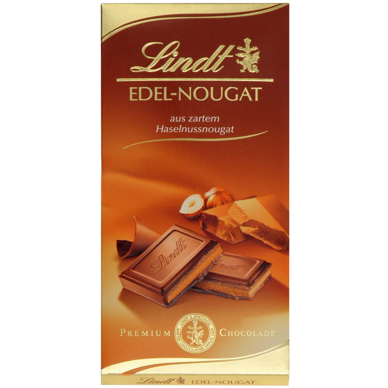  Lindt Edel-Nougat Vollmilch Tafel 100g 