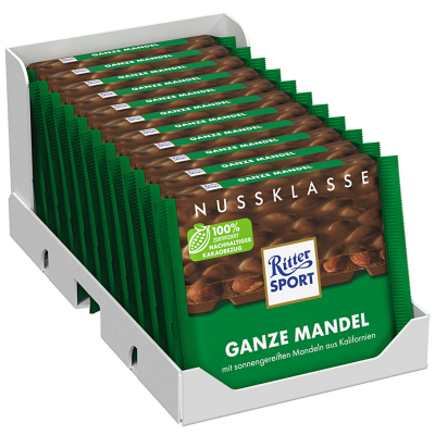  Ritter Sport Nuss-Klasse Ganze Mandel 100g 