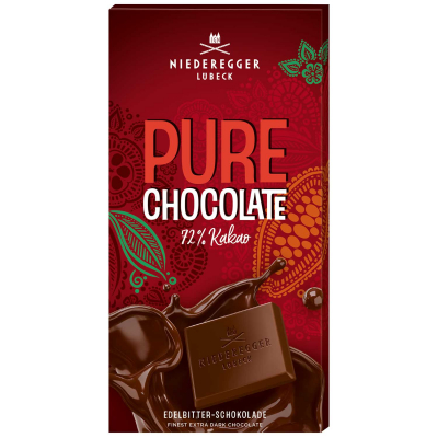  Niederegger Pure Chocolate Tafel Edelbitter 100g 