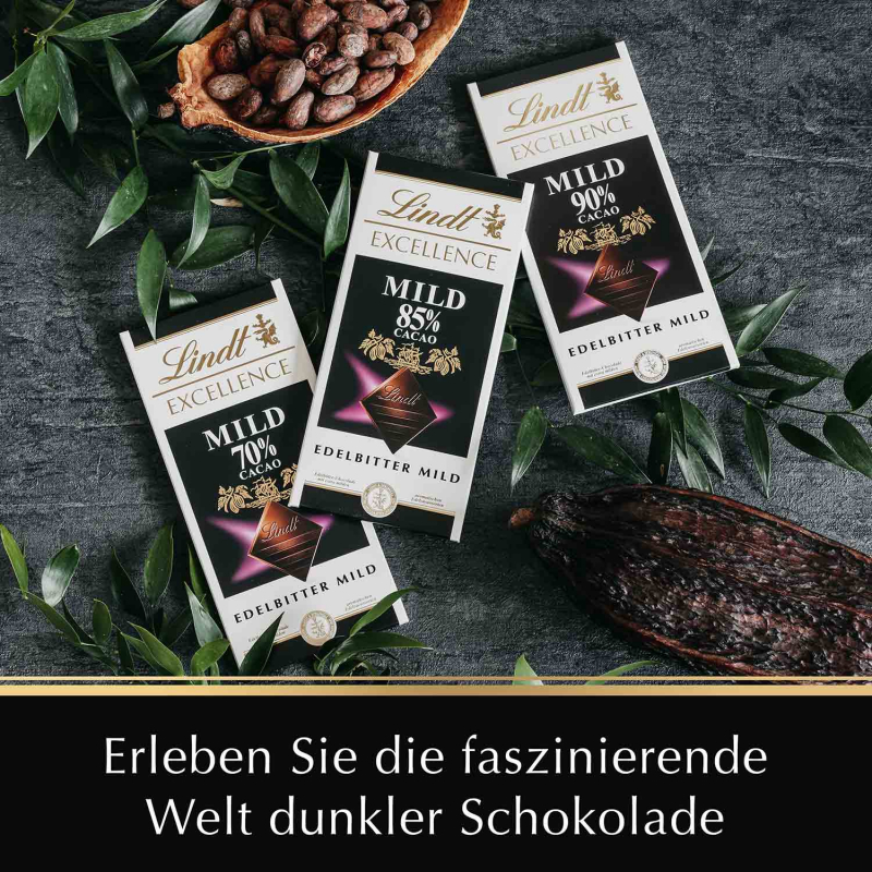  Lindt Excellence Mild 85% Cacao Edelbitter Tafel 100g 