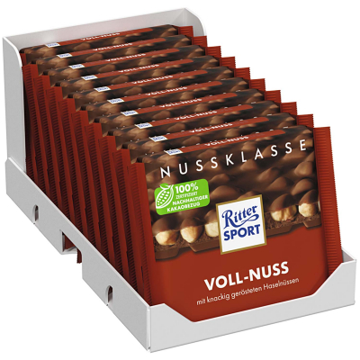  Ritter Sport Nuss-Klasse Voll-Nuss 100g 