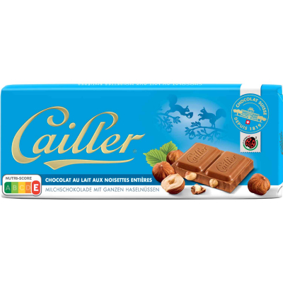  Cailler Milchschokolade mit ganzen Haselnüssen 100g 