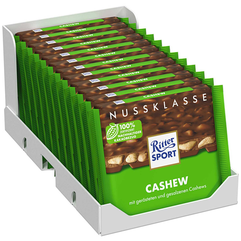  Ritter Sport Nuss-Klasse Cashew 100g 