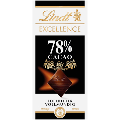  Lindt Excellence 78% Cacao Edelbitter Vollmundig Tafel 100g 